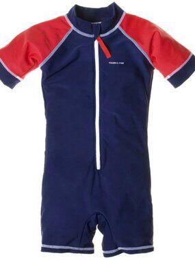 Polarn O. Pyret Rashguard one piece swimsuit Navy 6-8 Years